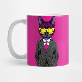 Cat Boss In Elegant Suit Mug